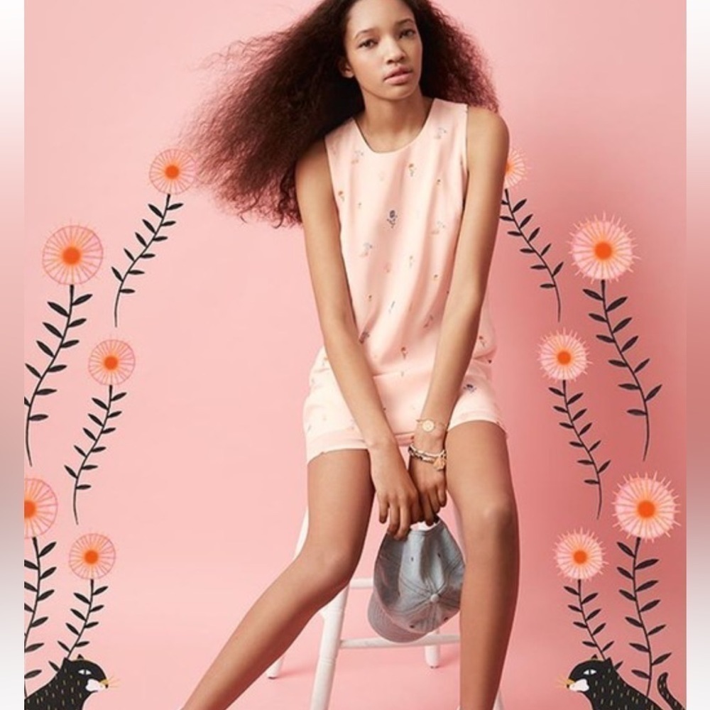 Twik X Estée Preda chiffon novelty floral dress - Picture 1 of 11